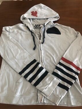 FREECITY Zip Up Hoodie Sweatshirt Symphonic Color Sz 2/M